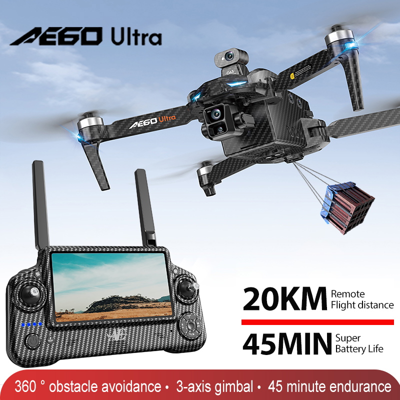 Drone Profesional AE60 GPS Kam - Drone Kit Professional ulasan dan harga